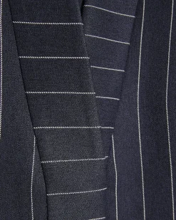 Navy Tailored Sleeveless Pinstripe Waistcoat