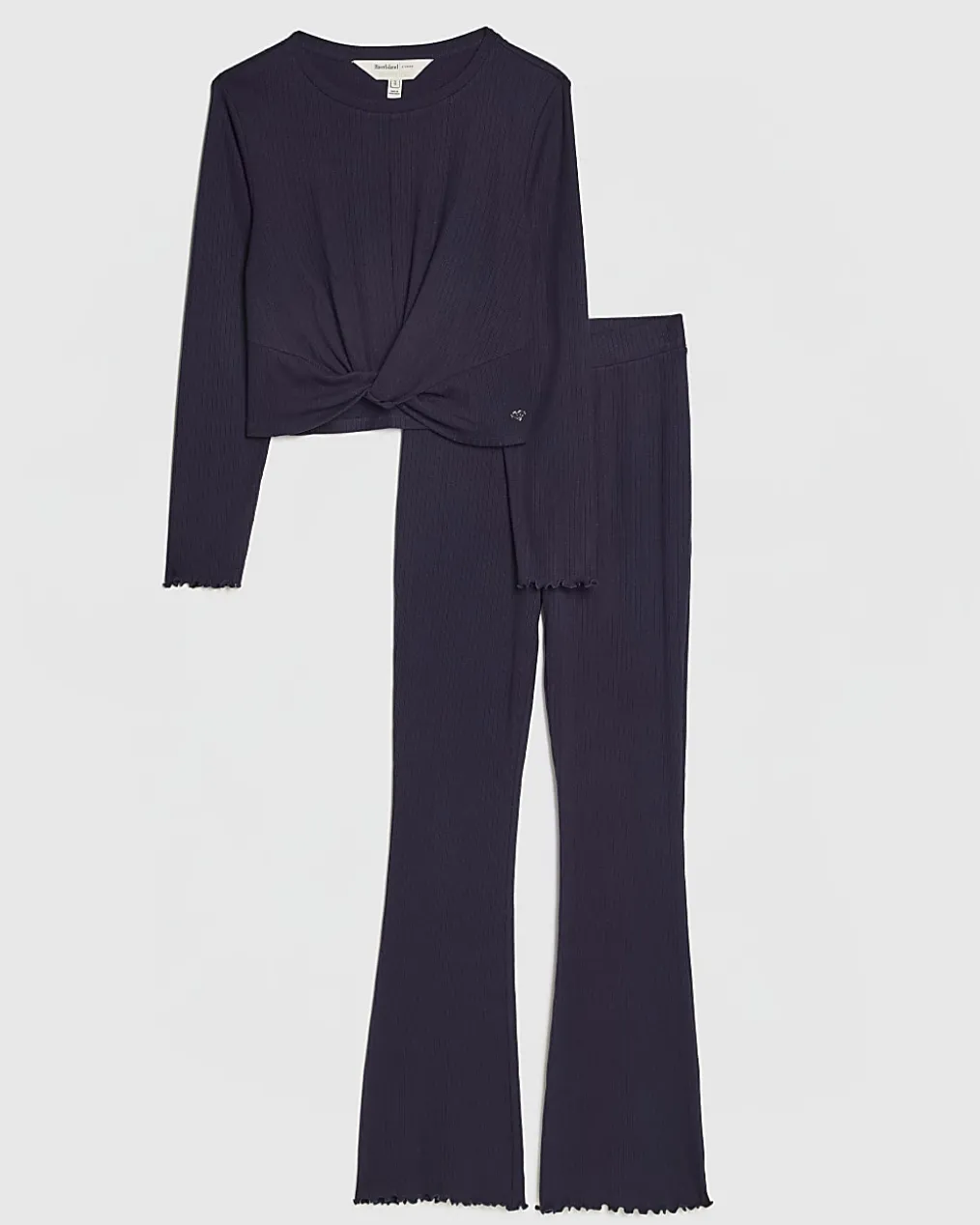 Navy Twist Top Lounge Set