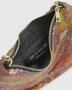 Orange Chainmail Shoulder Bag