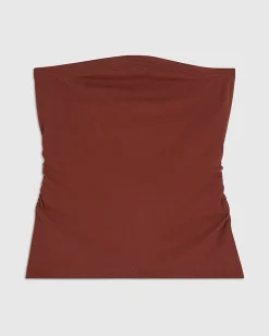 Orange Cotton Bandeau Top