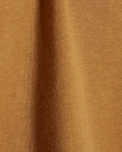 Orange Cotton Grown On Sleeve T-Shirt