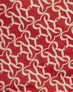 Orange Monogram Print Swimsuit