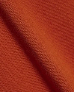 Orange Split Hem Boyfriend Fit T-Shirt