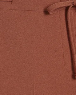 Orange Wide Leg Tailored Trousers