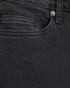 Petite Black Barrel Leg Jeans