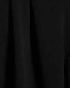 Petite Black Pleated Balloon Leg Trousers