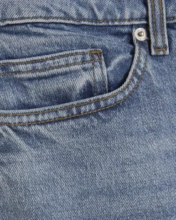 Petite Blue Barrel Leg Jeans