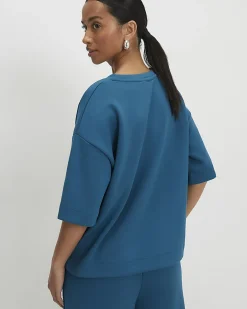 Petite Blue Premium Boxy T-shirt