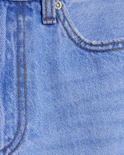 Petite Blue Relaxed Straight Leg Jeans