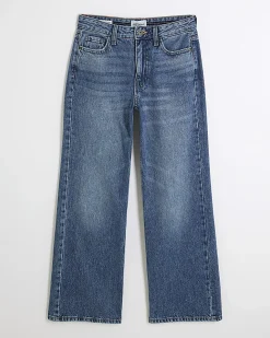 Petite Blue Relaxed Straight Jeans