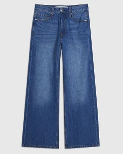Petite Blue Relaxed Straight Jeans