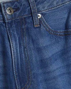 Petite Blue Relaxed Straight Jeans
