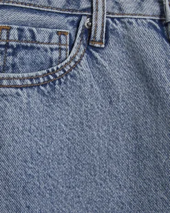 Petite Blue Relaxed Straight Leg Jeans