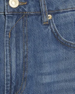 Petite Blue Soft Barrel Leg Jeans