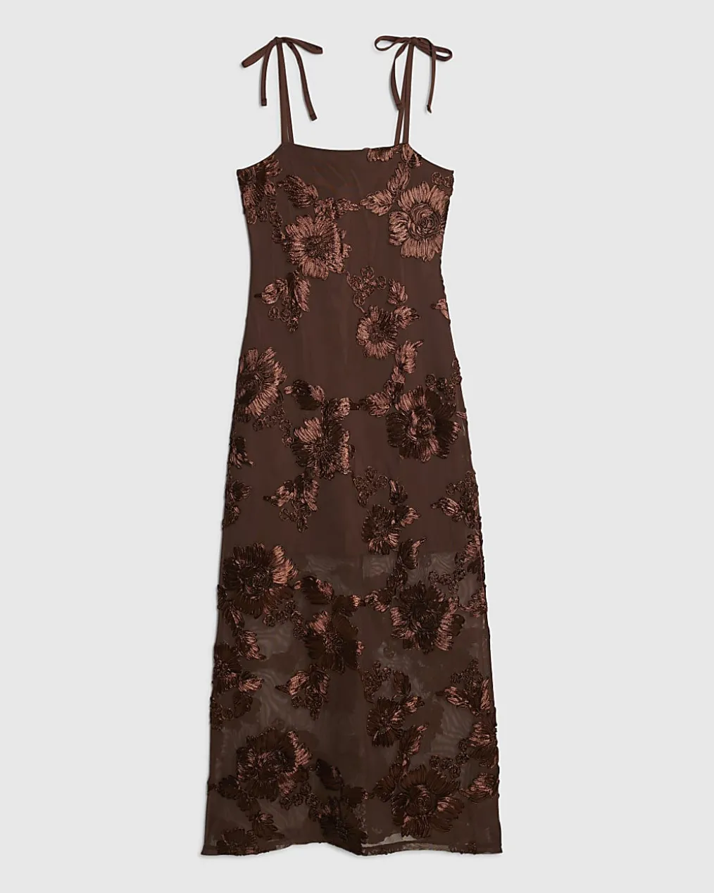 Petite Brown Cornelli Maxi Dress
