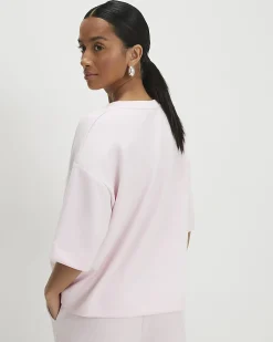 Petite Pink Premium Short Sleeve Boxy T-shirt