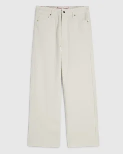 Petite White Relaxed Straight Leg Jeans
