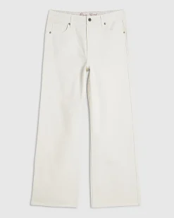 Petite White Relaxed Straight Leg Jeans