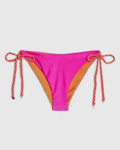 Pink and Orange Reversible Bikini Bottoms