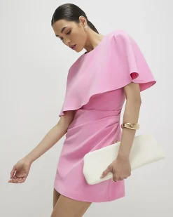 Pink Cape Mini Dress