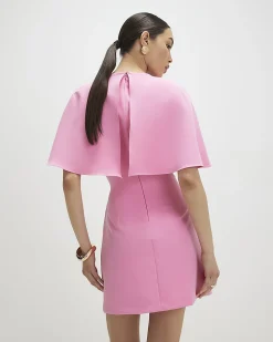 Pink Cape Mini Dress