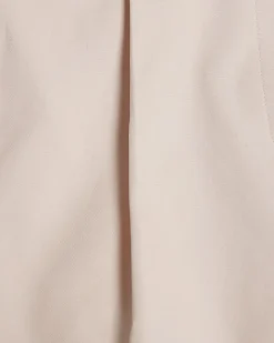 Pink Cotton Blend Tailored Shorts