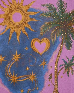 Pink Cotton Celestial T-Shirt