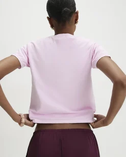 Pink Cotton Le Marais Slogan T-shirt