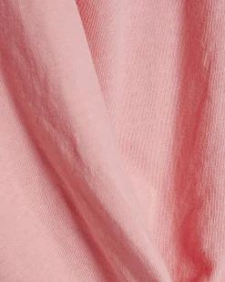 Pink Cotton Twist Front T-shirt