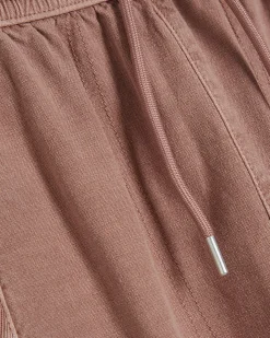 Pink Denim Elasticated Waist Joggers
