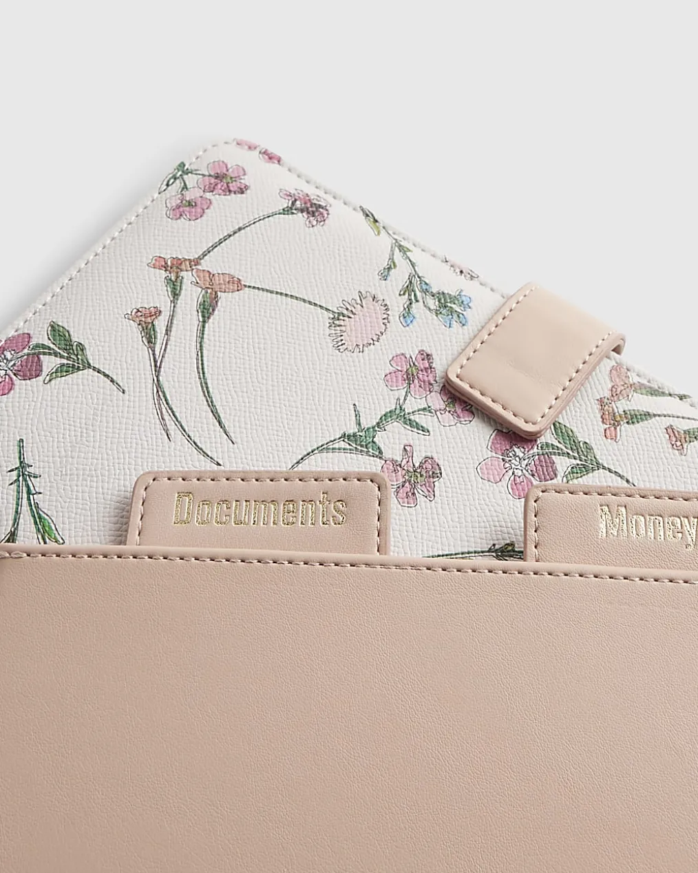 Pink Floral Travel Wallet