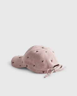 Pink Heart Embroidered baseball Cap
