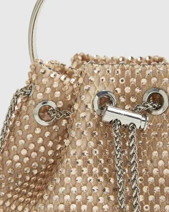Pink Heatseal Bucket Clutch Bag
