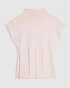 Pink High Neck Corset Top