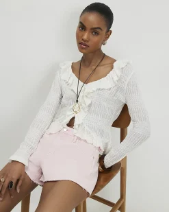 Pink Hotpant Denim Shorts