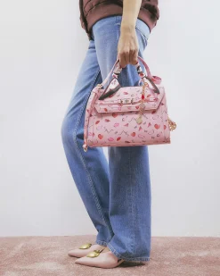 Pink Jadore Charm Scarf Tote Bag
