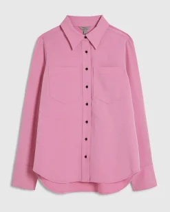 Pink Long Sleeve Tailored Shirt