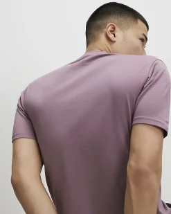 Pink Muscle Fit Cotton Lightweight T-Shirt