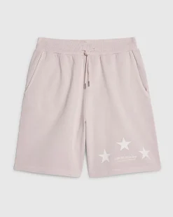 Pink Oversized Fit Lisiere Washed Shorts