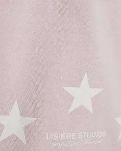 Pink Oversized Fit Lisiere Washed Shorts