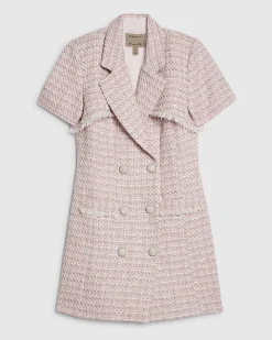 Pink Premium Boucle Mini Dress