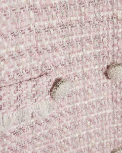 Pink Premium Boucle Mini Dress