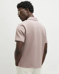 Pink Regular Fit Revere Shirt