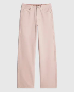 Pink Relaxed Straight Jeans
