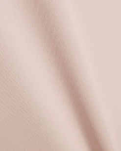 Pink Short Sleeve Button Top
