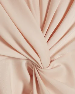 Pink Short Sleeve Twist Front Midi Dress