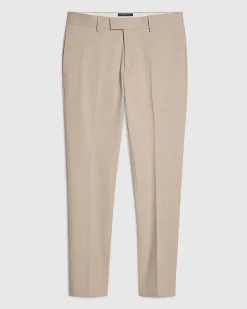 Pink Skinny Fit Micro Check Suit Trousers