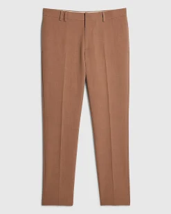 Pink Skinny Fit Stretch Suit Trousers