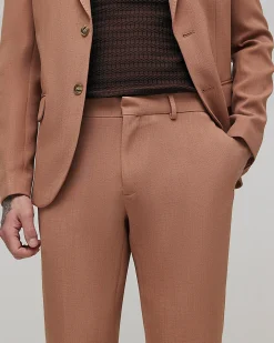 Pink Skinny Fit Stretch Suit Trousers