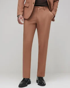 Pink Skinny Fit Stretch Suit Trousers